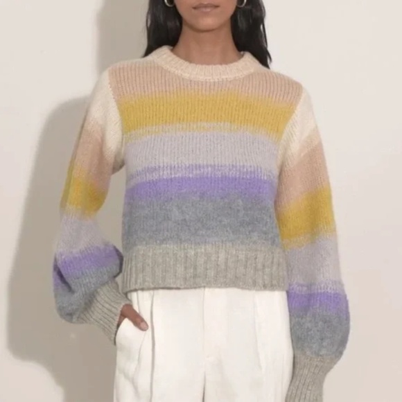 Eleven Six Multicolor Crewneck Pullover Sweater XS - Picture 10 of 11